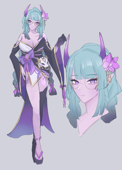 (Personal) LoL OC Spirit Blossom Skin